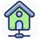 Home Network Smart House House Network Icon
