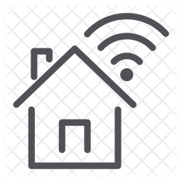 Home Network Icon - Download in Line Style