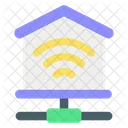Home Network House Connection Icon