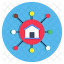 Home Network House Network Home Connection Icon