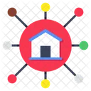 Home Network House Network Home Connection Icon