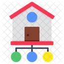 Home Network House Network Homestead Network Icon