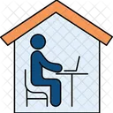 Home Office Workspace Remote Work Icon