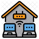 Home Office Working At Home Wifi Icon