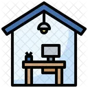 Home Office Work From Home Chair Icon