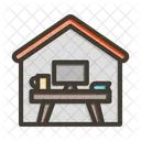 Work From Home Office Work Icon
