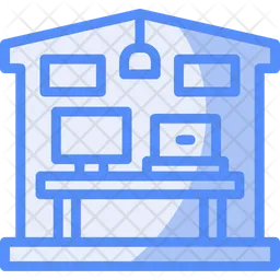 Home office setup  Icon