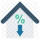Discount Sale House Icon