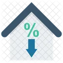 Discount Sale House Icon