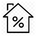 Percentage Home House Icon