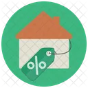 Percentage Discount Home Icon