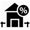 Home Percentage Sign Icon