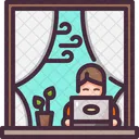 Home On Window  Icon