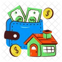 Home Payment House Payment Property Payment Icon