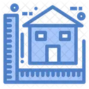 Home Plan Home Blueprint Blue Icon