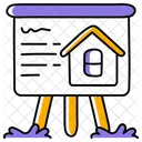 Home Presentation Presentation Board Property Presentation Icon