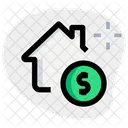 Coin Dollar House Icon