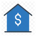 Saving House Dollar Icon