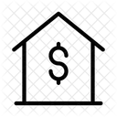 Saving House Dollar Icon