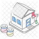 Home Renovation Painting Property Icon