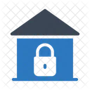 Home Security Lock House Icon