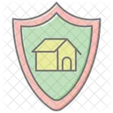 Home Security Lineal Color Icon Icon