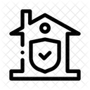 Home Security Protected Property Safe Dwelling Icon