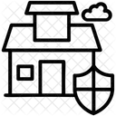 Real Estate Security House Icon