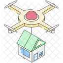 Home Shifting Drone Moving Icon