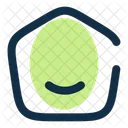 Home Smile Angle House Building Icon