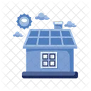 Home solar cell  Icon