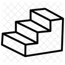 Home Stairs Line Icon Icon