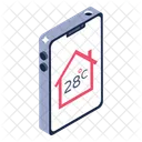House Temperature Application Home Temperature App Mobile Application Icon