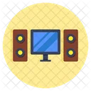 Home Theater Home Cinema Lcd Icon