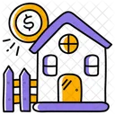 Haustransaktion Immobilientransaktion Dollar Symbol