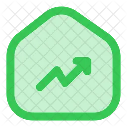 Home trend up  Icon