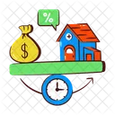 Home Vs Money Home Balance House Balance Icon