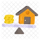 Property Equilibrium Home Equilibrium Property Balance Icon