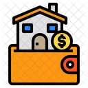 Wallet House Building Icon