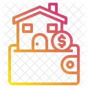 Wallet House Building Icon