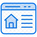 Home Website Online Real Estate Icon