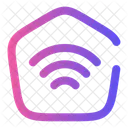 Home Wifi Angle House Building Icon