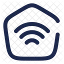 Home Wifi Angle House Building Icon