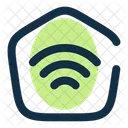 Home Wifi Angle House Building Icon