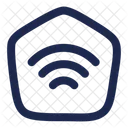 Home Wifi Angle House Building Icon