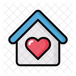 Home with heart  Icon