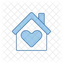 Home with heart  Icon