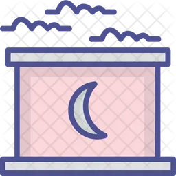 Home With Moon  Icon