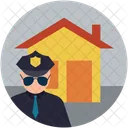Home With Security Icon