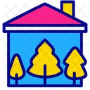 Home With Trees  Icon